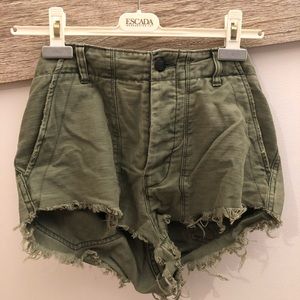 free people high waisted shorts
